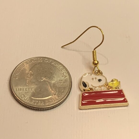 Snoopy Earring, Woodstock Earring, Peanuts Earring, Gift Idea, Snoopy Woodstock - Picture 6 of 6